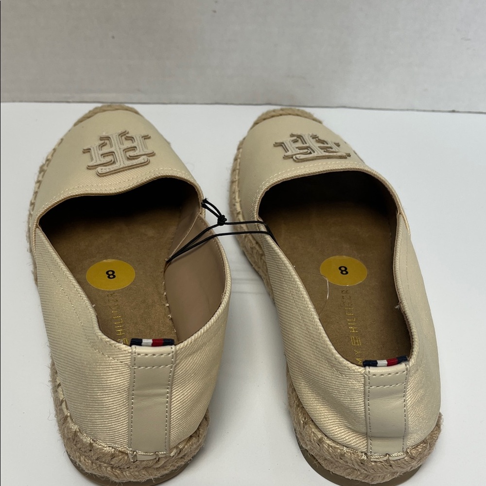 Tommy Hilfiger Cream Slip-On Loafers for Men - Picture 2 of 4